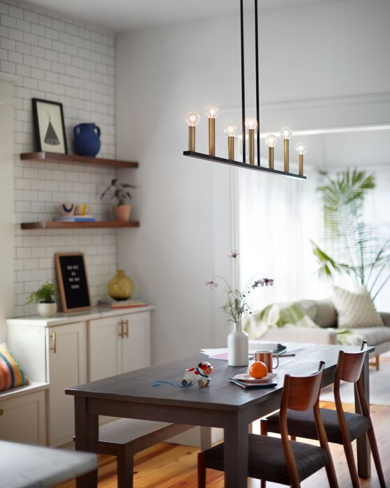 Lazlo Large Seven Light Linear Chandelier