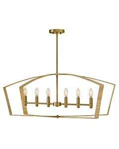 Large Six Light Linear
